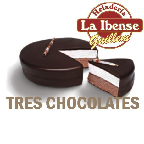 Tarta TRES CHOCOLATES (8 porciones)